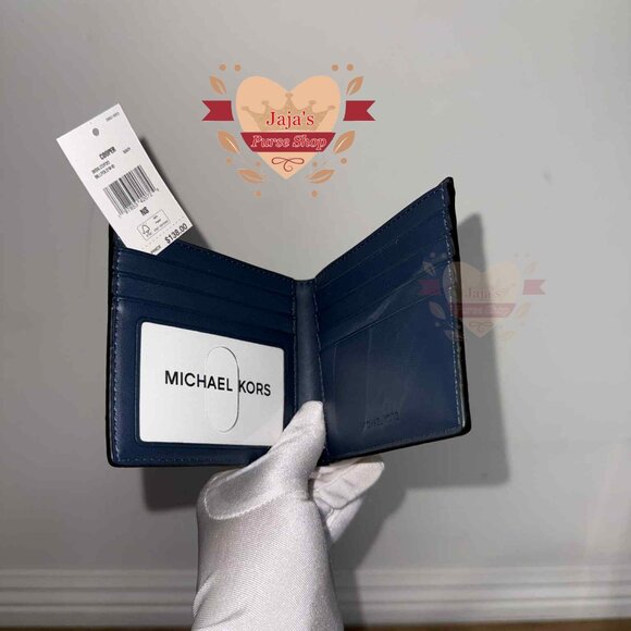 💙Michael Kors Signature Logo Ombre Card ID Wallet Variation💙 - Picture 6 of 17